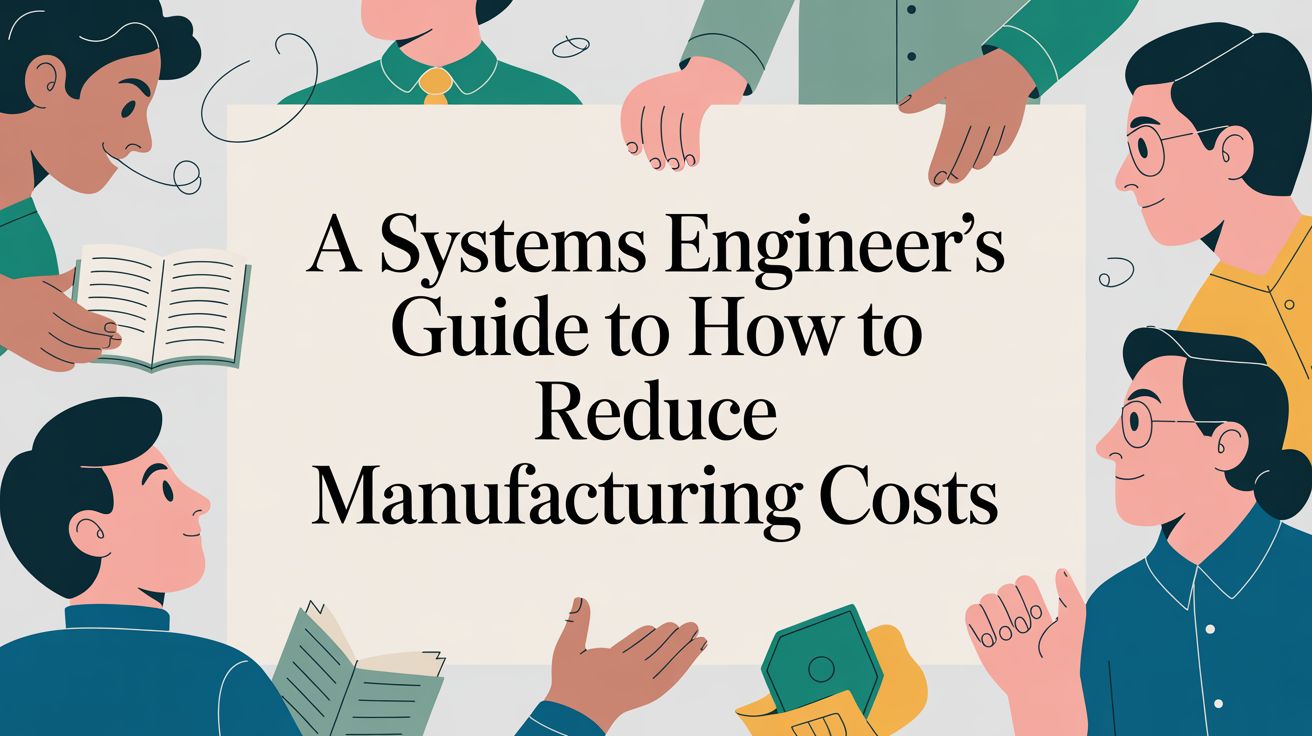 A Systems Engineer’s Guide on How to Reduce Manufacturing Costs